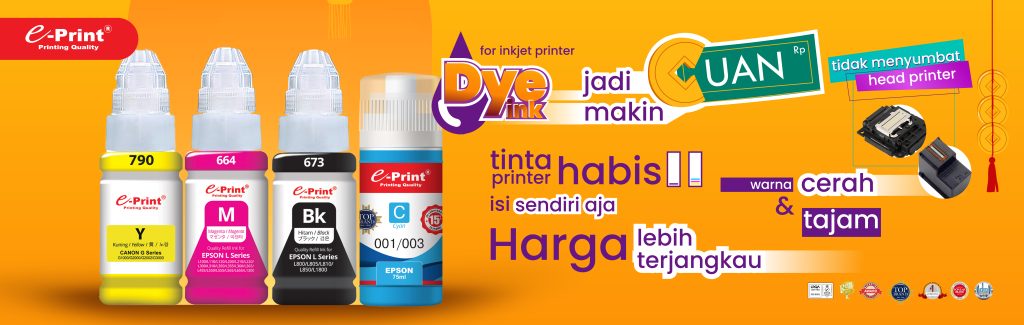 Tinta Dye Ink: Cerah & Ekonomis