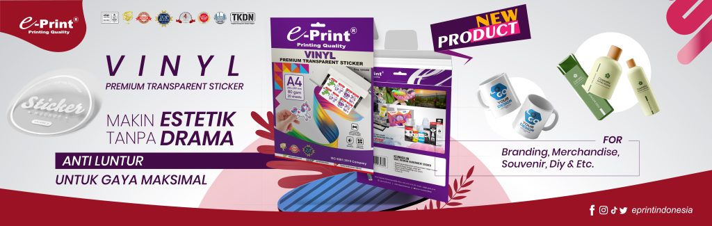 Premium Vinyl Transparent Sticker : Premium Sticker Bening untuk Gaya Maksimal