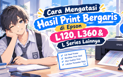 Cara Mengatasi Hasil Print Bergaris di Epson L120, L360 & L Series Lainnya