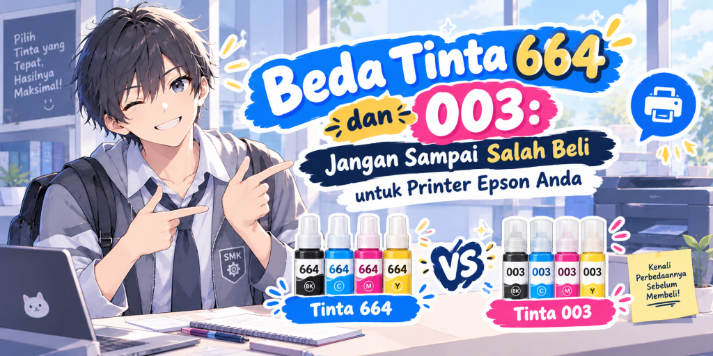 Beda Tinta 664 dan 003: Jangan Sampai Salah Beli untuk Printer Epson Anda