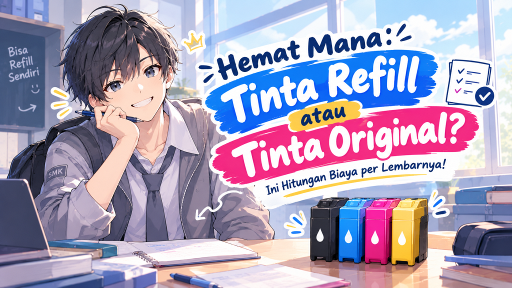Hemat Mana: Tinta Refill atau Tinta Original? Ini Hitungan Biaya per Lembarnya