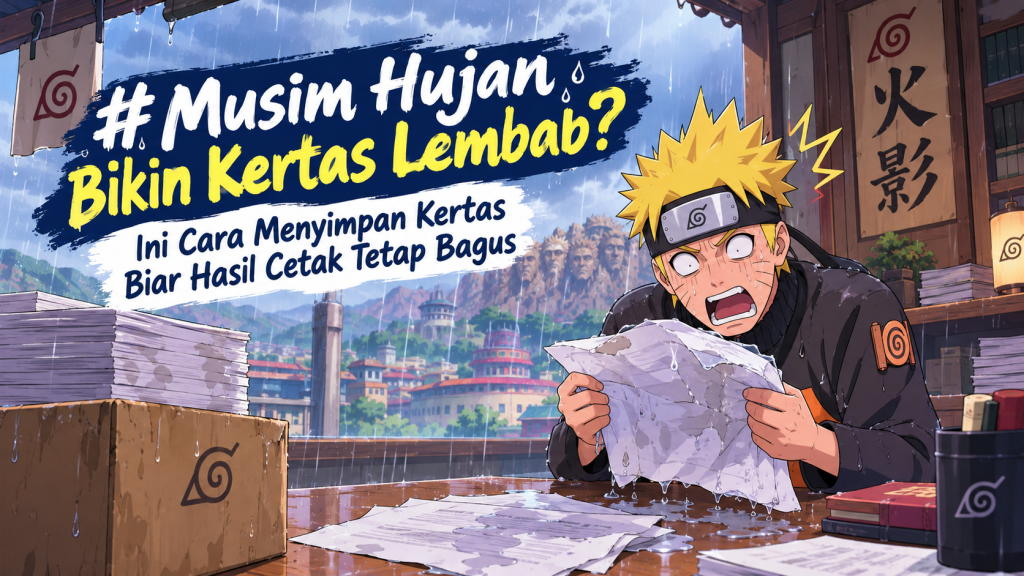 Musim Hujan Bikin Kertas Lembab? Ini Cara Menyimpan Kertas Biar Hasil Cetak Tetap Bagus